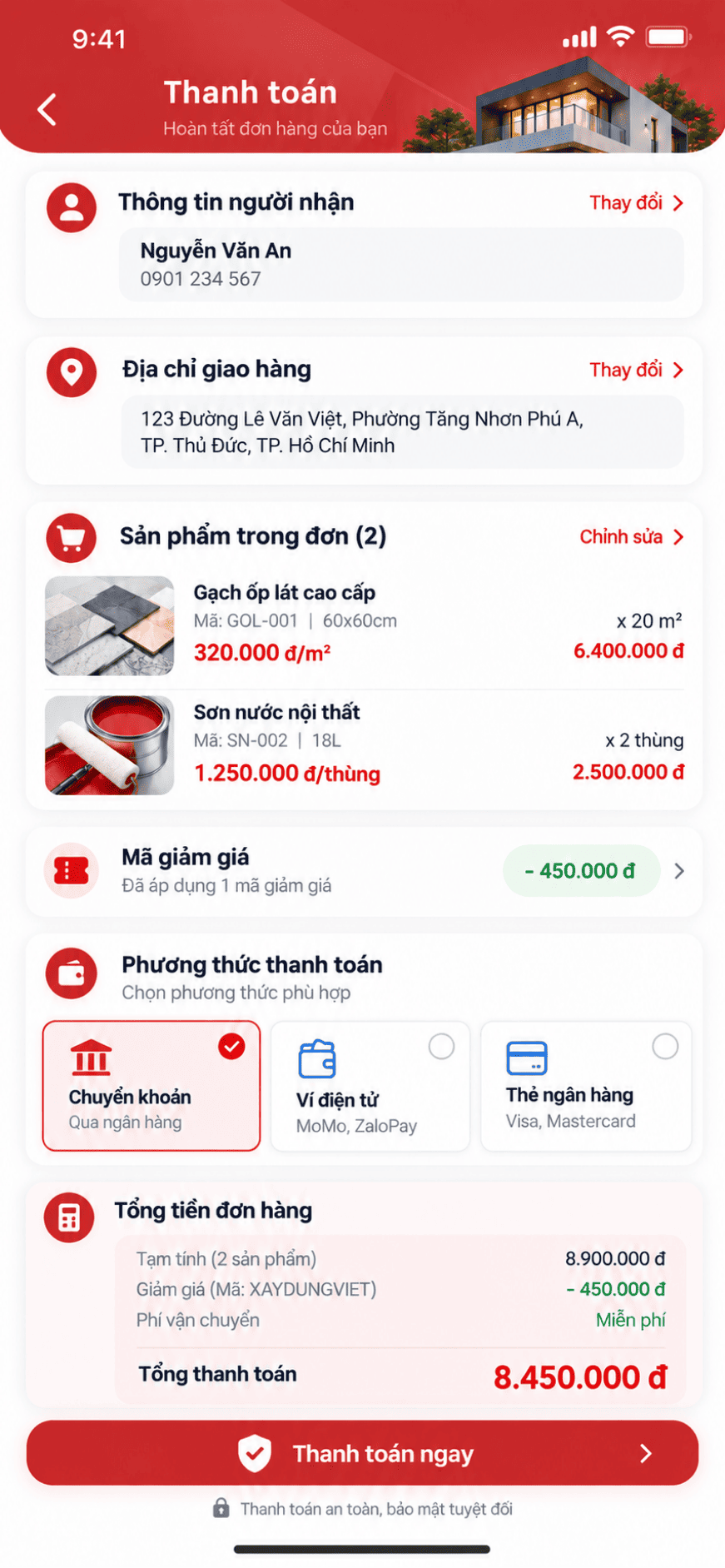 App xây dựng